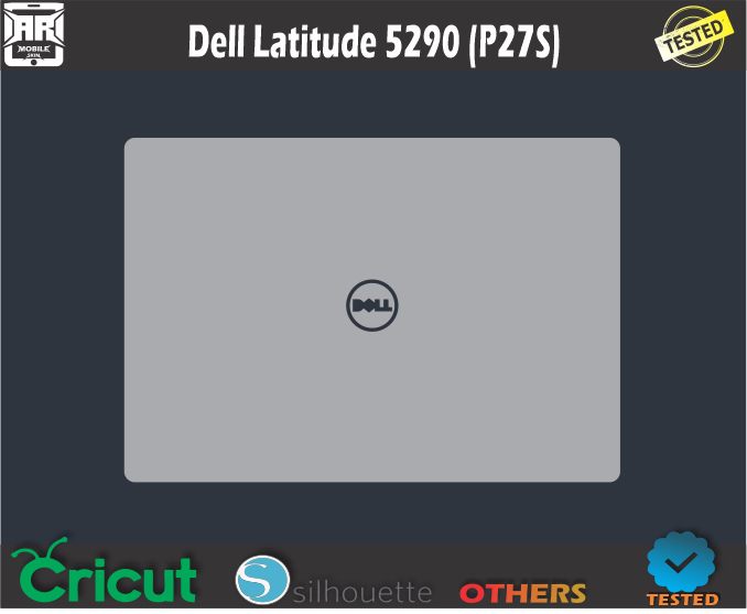 Dell Latitude 5290 (P27S) Skin Template Vector