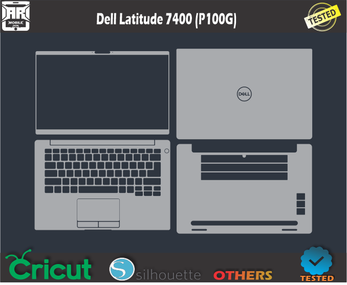 Dell Latitude 7400 (P100G) Skin Template Vector
