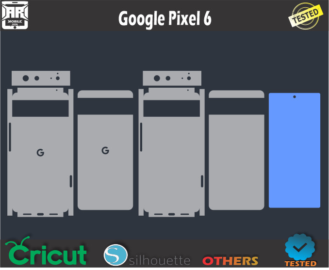 Google Pixel 6 Skin Template Vector