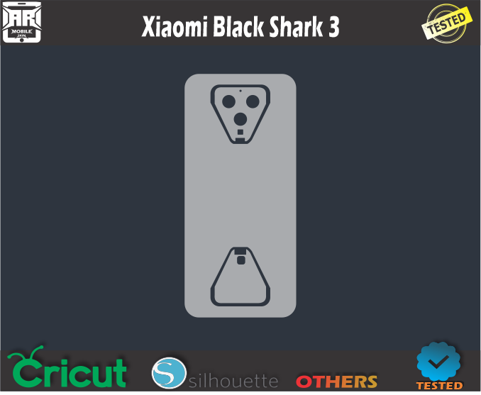 Xiaomi Black Shark 3 Skin Template Vector