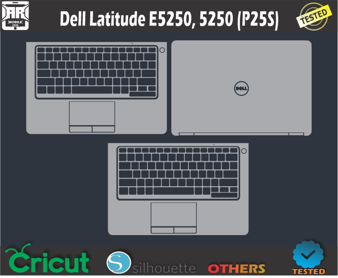 Dell Latitude E5250 5250 (P25S) Skin Template Vector