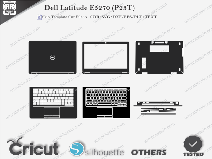 Dell Latitude E5270 (P23T) Skin Template Vector