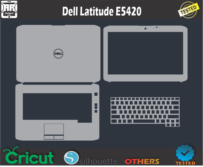 Dell Latitude E5420 Skin Template Vector