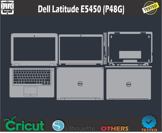 Dell Latitude E5450 (P48G) Skin Template Vector