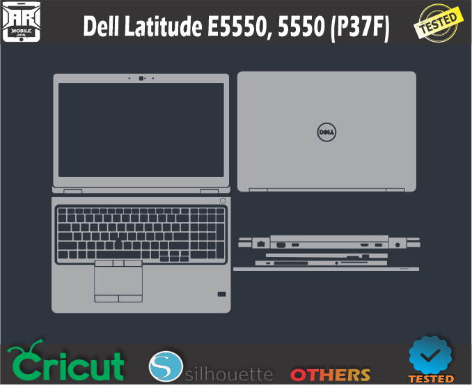 Dell Latitude E5550 5550 (P37F) Skin Template Vector