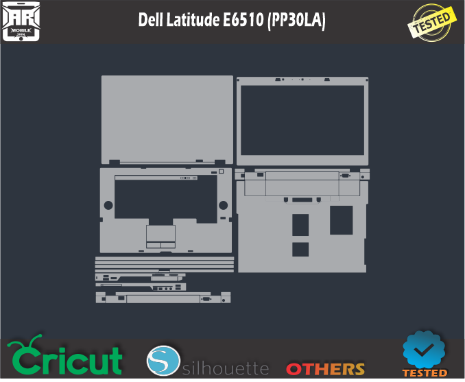 Dell Latitude E6510 (PP30LA) Skin Template Vector