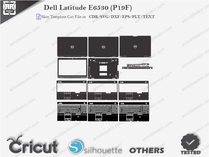 Dell Latitude E6530 (P19F) Skin Template Vector