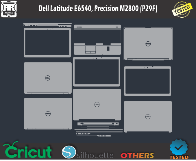 Dell Latitude E6540 Precision M2800 (P29F) Skin Template Vector