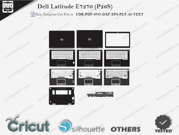 Dell Latitude E7270 (P26S) Skin Template Vector