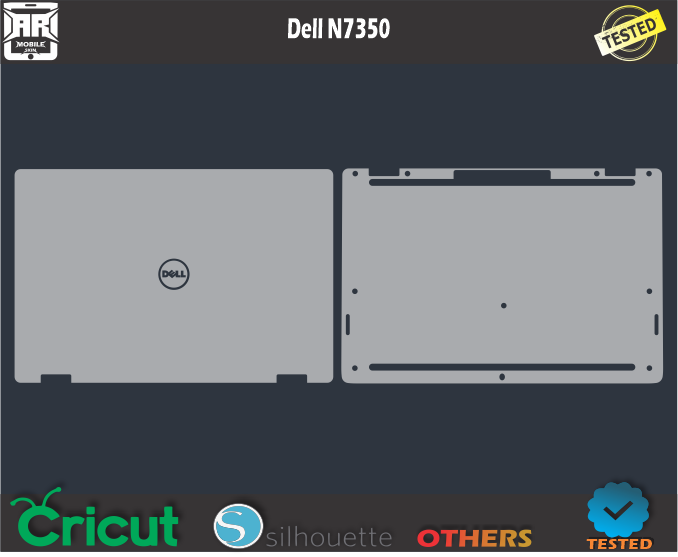 Dell N7350 Skin Template Vector
