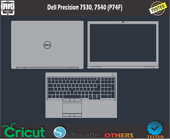 Dell Precision 7530 7540 (P74F) Skin Template Vector
