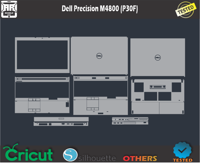 Dell Precision M4800 (P30F) Skin Template Vector