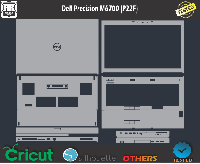Dell Precision M6700 (P22F) Skin Template Vector