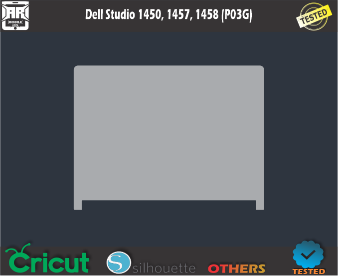 Dell Studio 1450 1457 1458 (P03G) Skin Template Vector