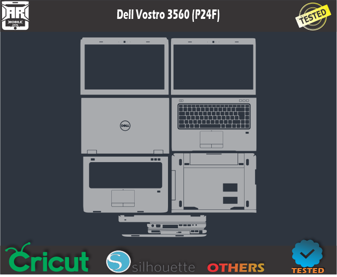 Dell Vostro 3560 (P24F) Skin Template Vector