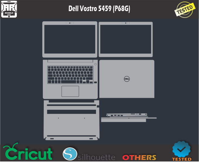 Dell Vostro 5459 (P68G) Skin Template Vector