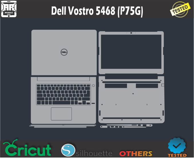 Dell Vostro 5468 (P75G) Skin Template Vector