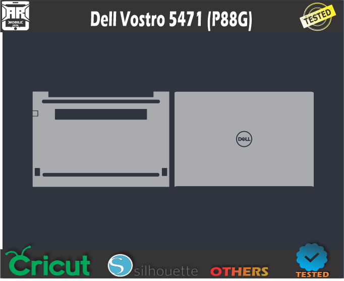 Dell Vostro 5471 (P88G) Skin Template Vector