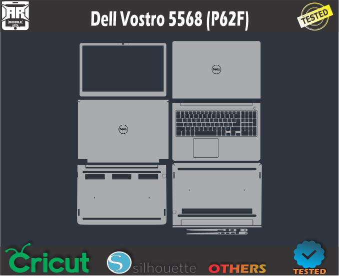 Dell Vostro 5568 (P62F) Skin Template Vector