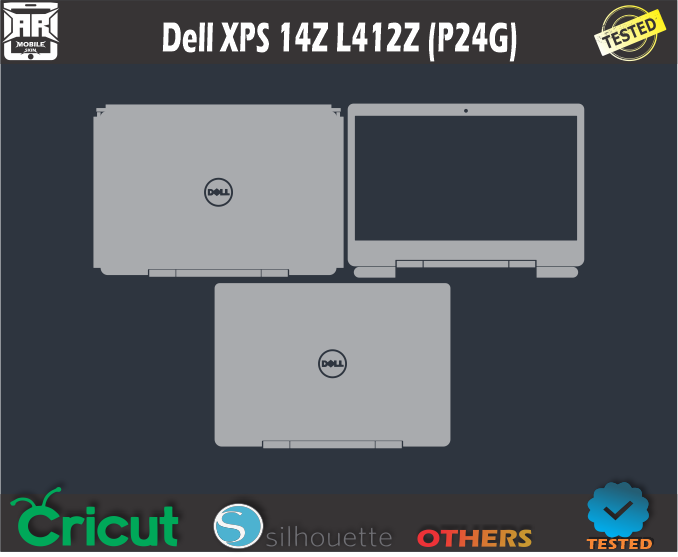 Dell XPS 14Z L412Z (P24G) Skin Template Vector