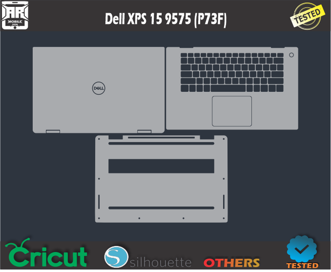 Dell XPS 15 9575 (P73F) Skin Template Vector