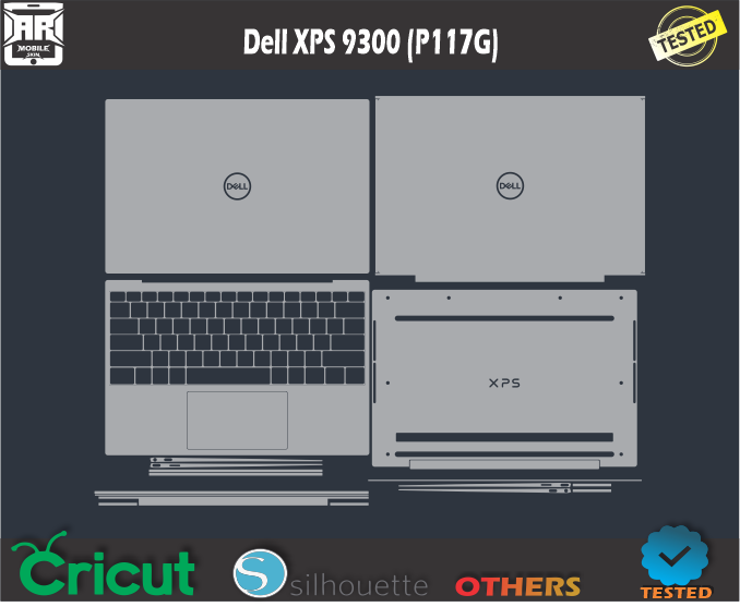 Dell XPS 9300 (P117G) Skin Template Vector