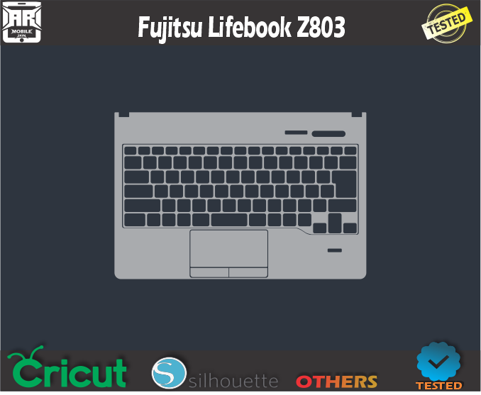 Fujitsu Lifebook Z803 Skin Template Vector