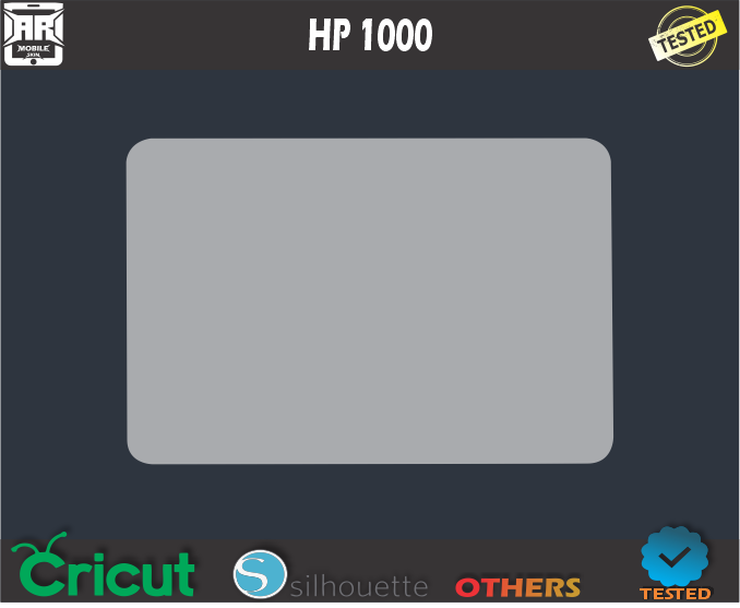HP 1000 Skin Template Vector