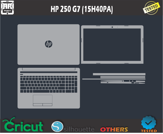 HP 250 G7 (15H40PA) Skin Template Vector