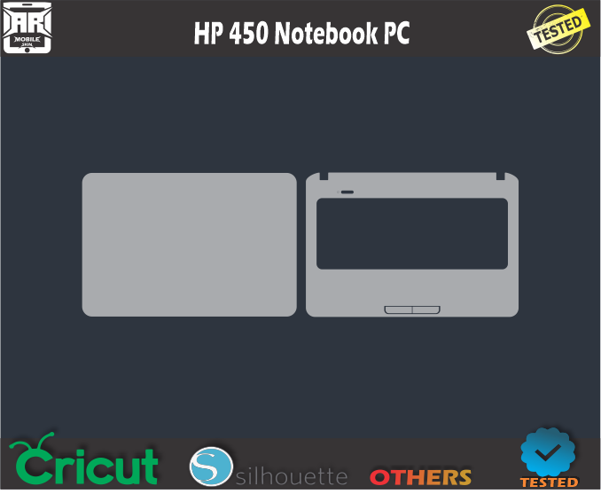 HP 450 Notebook PC Skin Template Vector