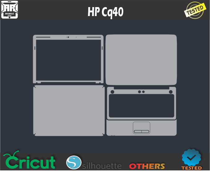 HP CQ40 Skin Template Vector