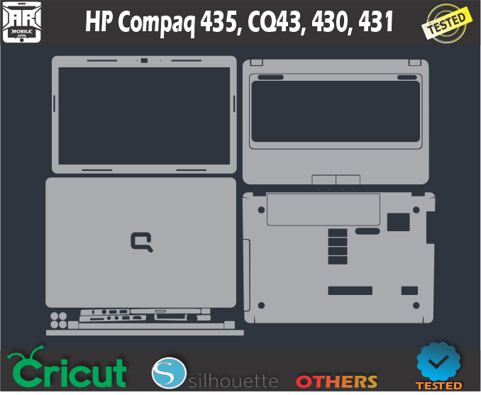 HP Compaq 435 CQ43 430 431 Skin Template Vector