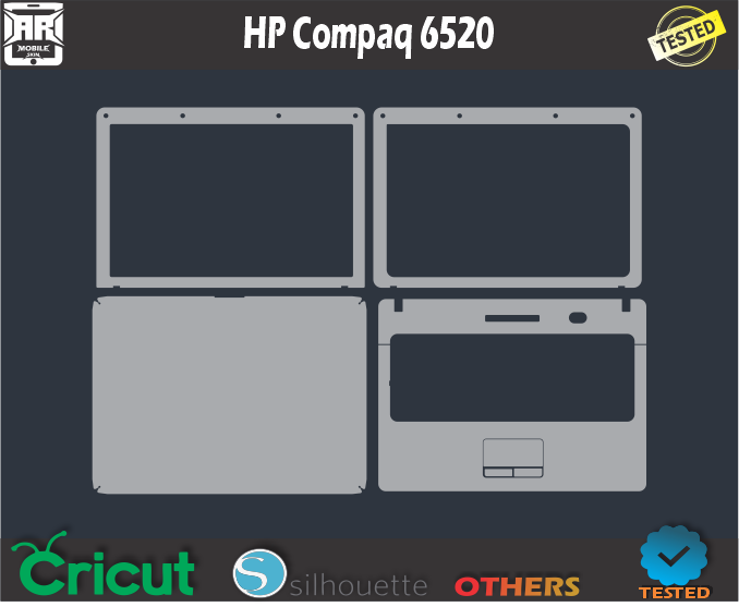 HP Compaq 6520 Skin Template Vector