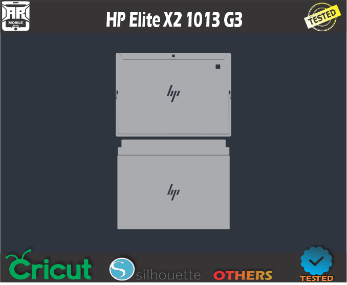 HP Elite X2 1013 G3 Skin Template Vector