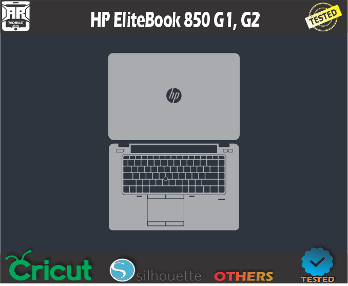 HP EliteBook 850 G1 G2 Skin Template Vector