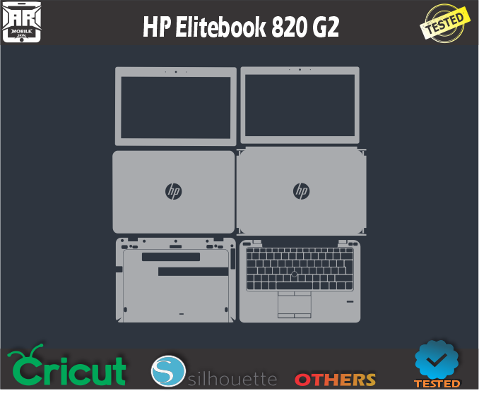 HP Elitebook 820 G2 Skin Template Vector