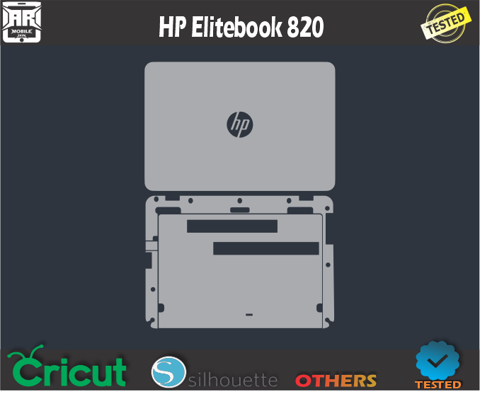 HP Elitebook 820 Skin Template Vector