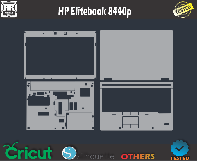 HP Elitebook 8440p Skin Template Vector