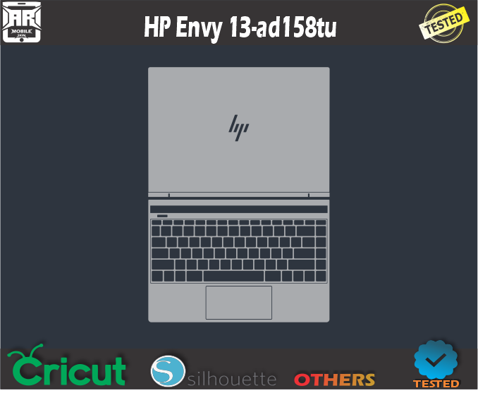 HP Envy 13-ad158tu Skin Template Vector