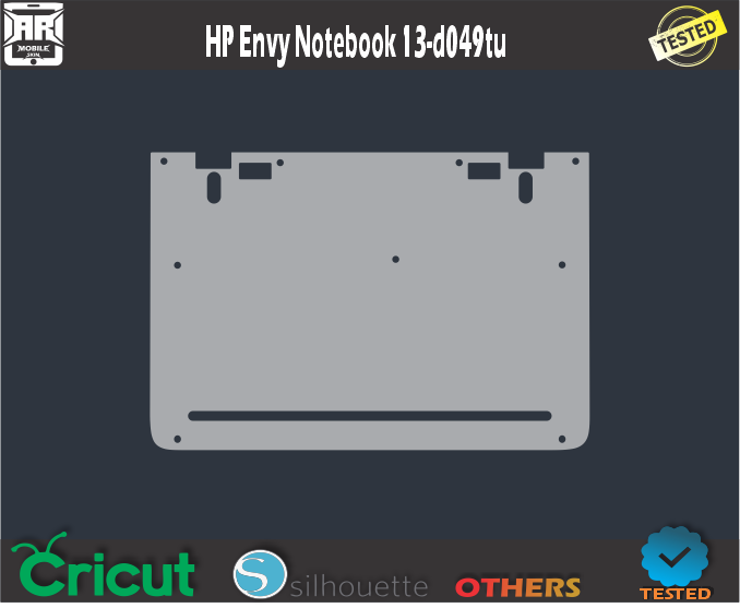 HP Envy Notebook 13-d049tu Skin Template Vector
