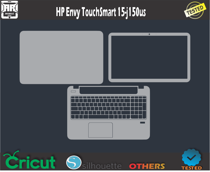 HP Envy Touch Smart 15-j150us Skin Template Vector