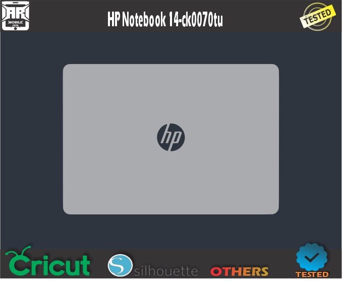 HP Notebook 14-ck0070tu Skin Template Vector