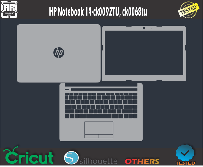 HP Notebook 14-ck0092TU ck0068tu Skin Template Vector
