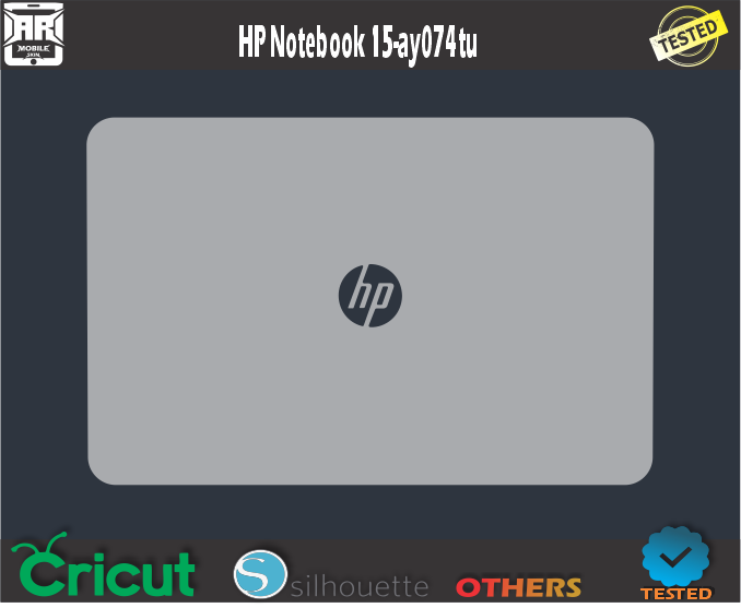 HP Notebook 15-ay074tu Skin Template Vector