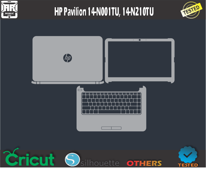 HP Pavilion 14-N001TU 14-N210TU Skin Template Vector