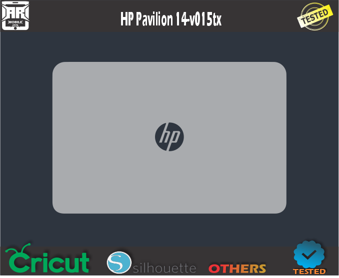 HP Pavilion 14-v015tx Skin Template Vector