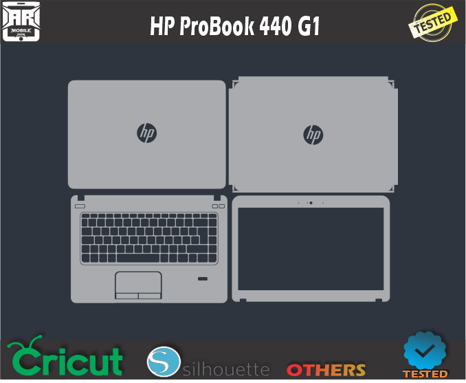 HP ProBook 440 G1 Skin Template Vector