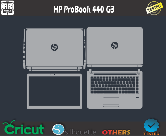 HP ProBook 440 G3 Skin Template Vector