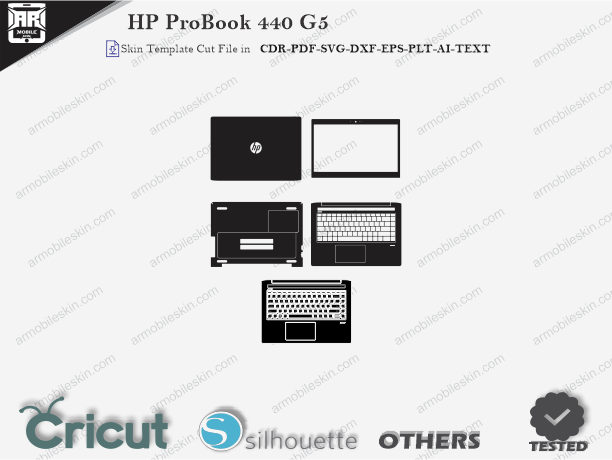 HP ProBook 440 G5 Skin Template Vector