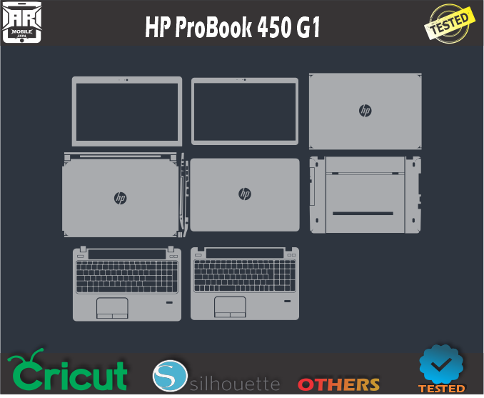 HP ProBook 450 G1 Skin Template Vector